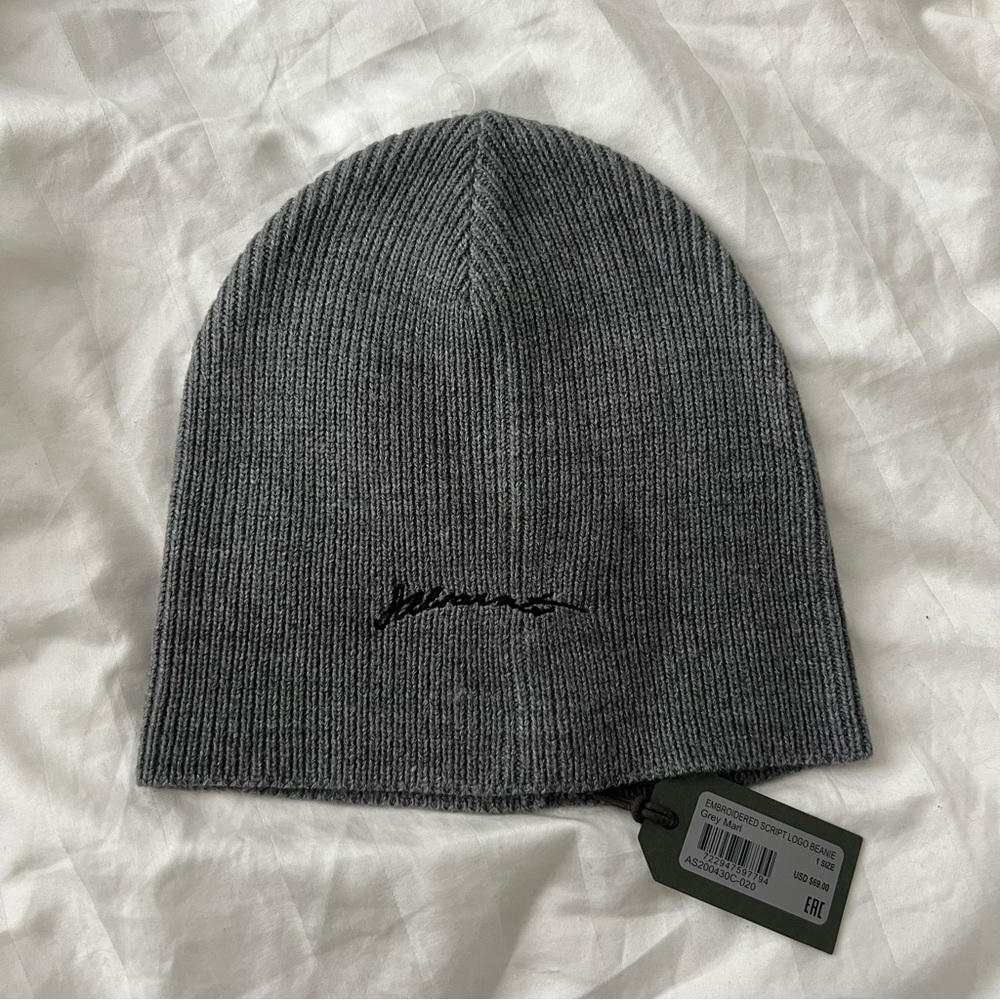 Grey AllSaints Beanie